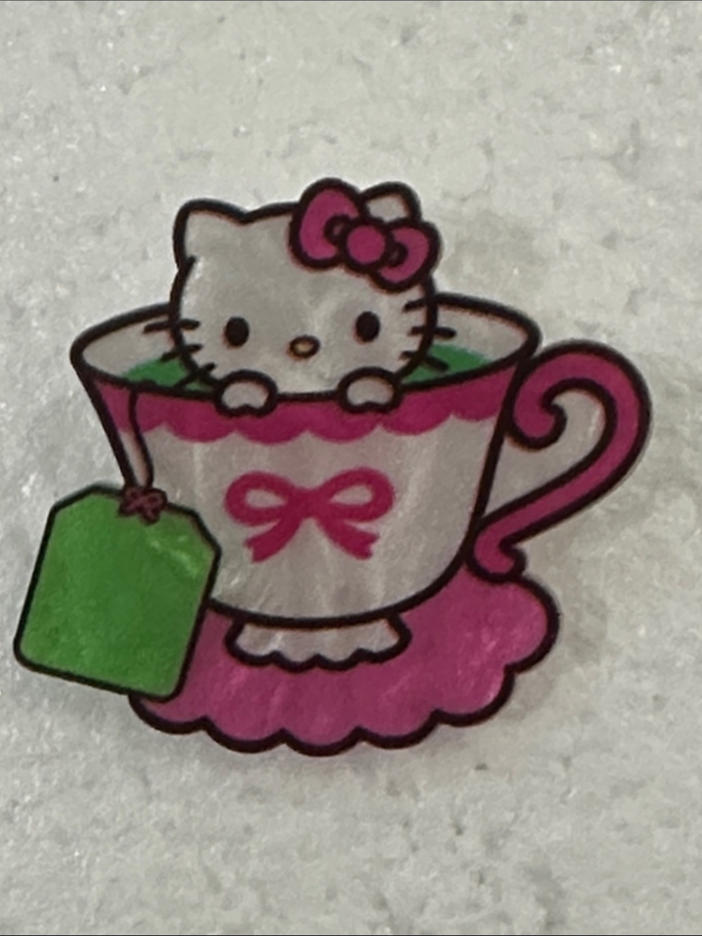 Hello Kitty Pink Tea Cup Enamel Pin